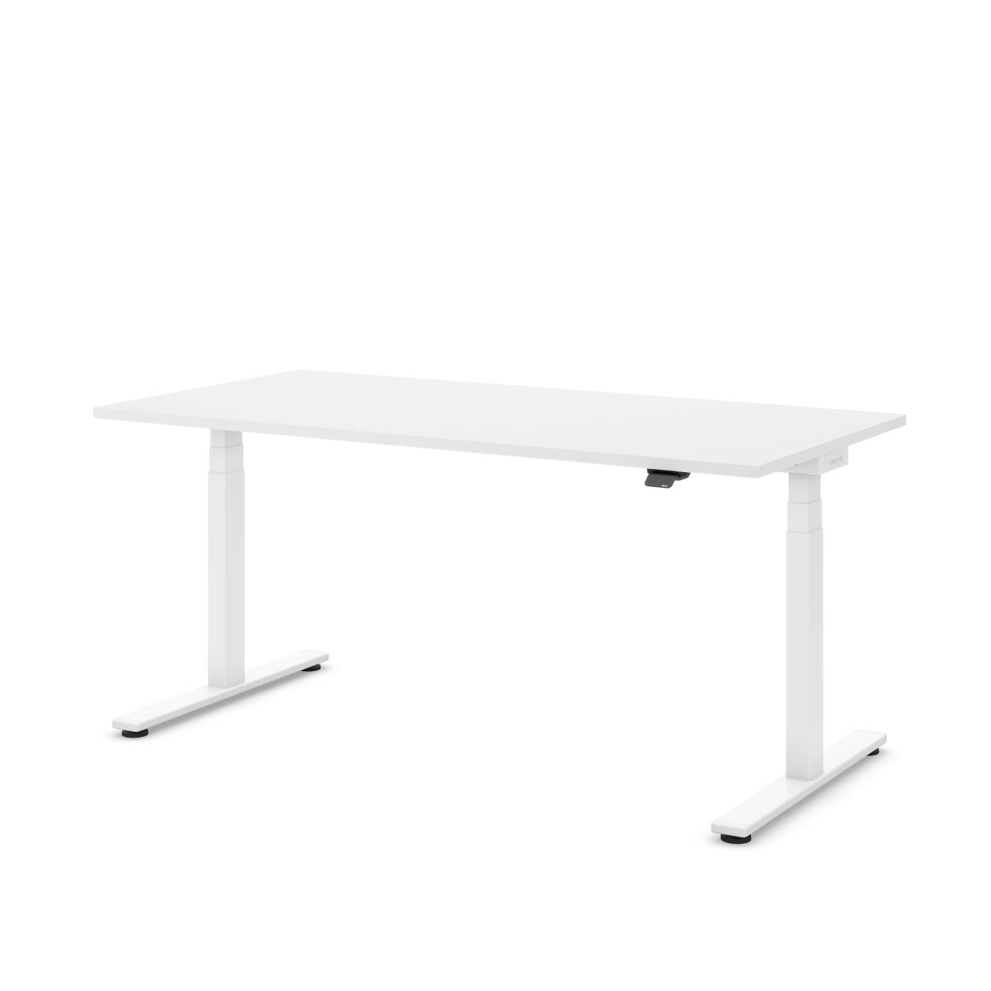 Höhenverstellbarer Schreibtisch 120cm x 80cm weiß Masterlift Flex | Made in Germany | Stabil | Inwerk | Elektrisch | 10 Jahre Garantie