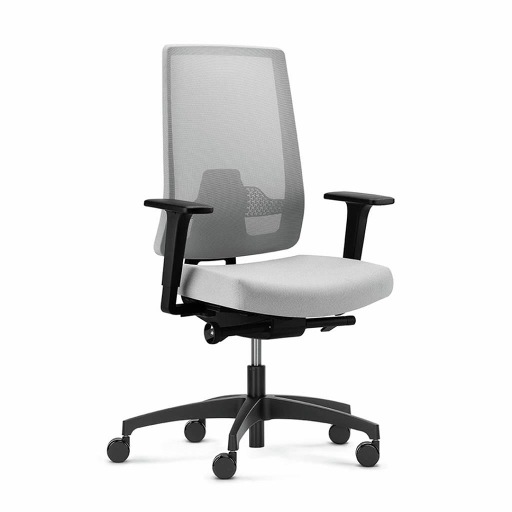 Drehstuhl mit Netz-Rückenlehne Dauphin Indeed Mesh | bis 150 kg | höhenverstellbar | ergonomisch | mit Rückenlehne | TÜV & GS zertifiziert