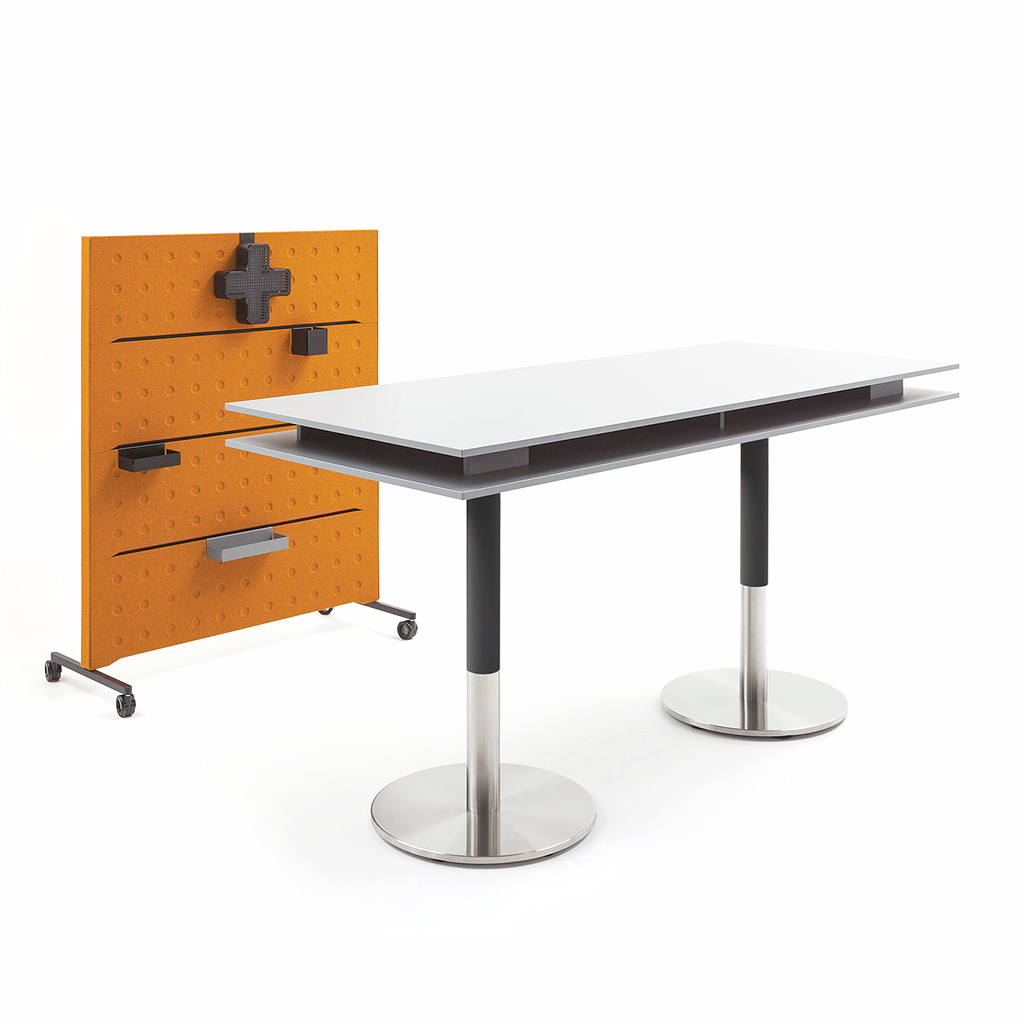 Stehtisch schnellmontage 3 Farben Meetingpoint Hochtisch Pult Stehpult 