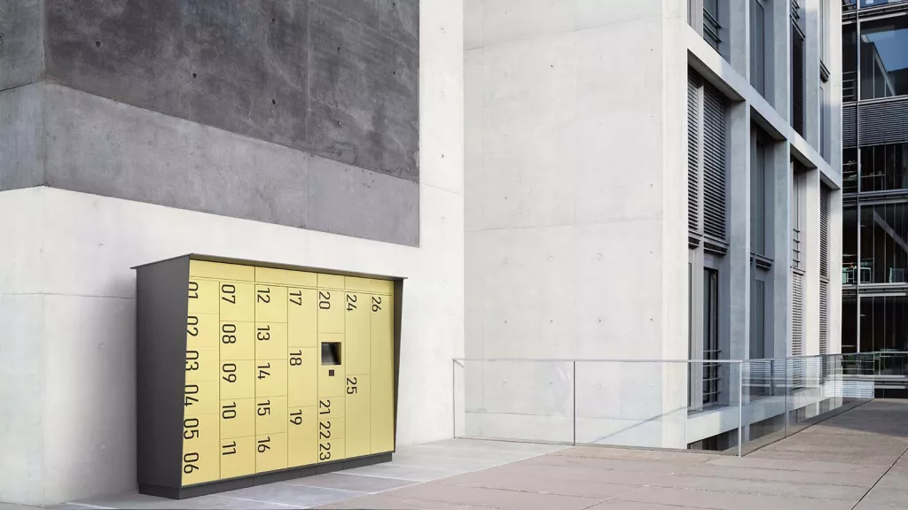 Outdoor Smartlocker als Paketstation und Click-and-Collect-Abholstation