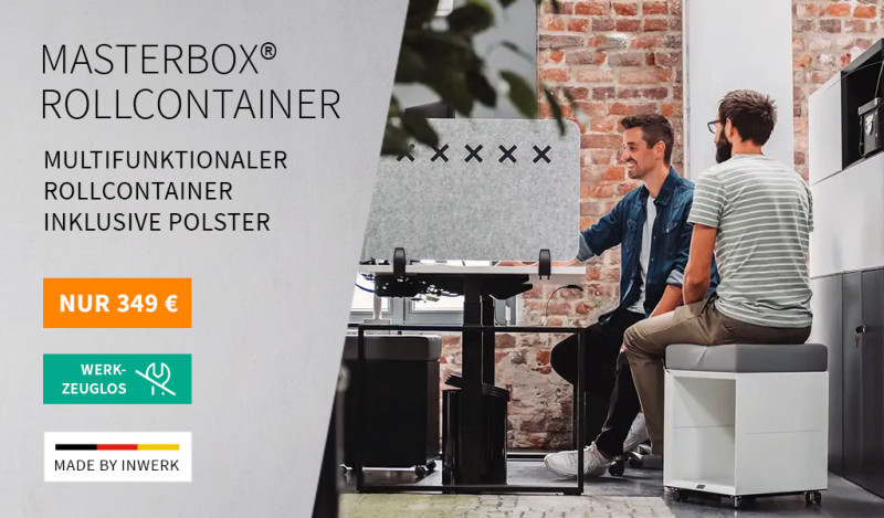 Masterbox® Rollcontainer – Multifunktionaler Rollcontainer inklusive Polster