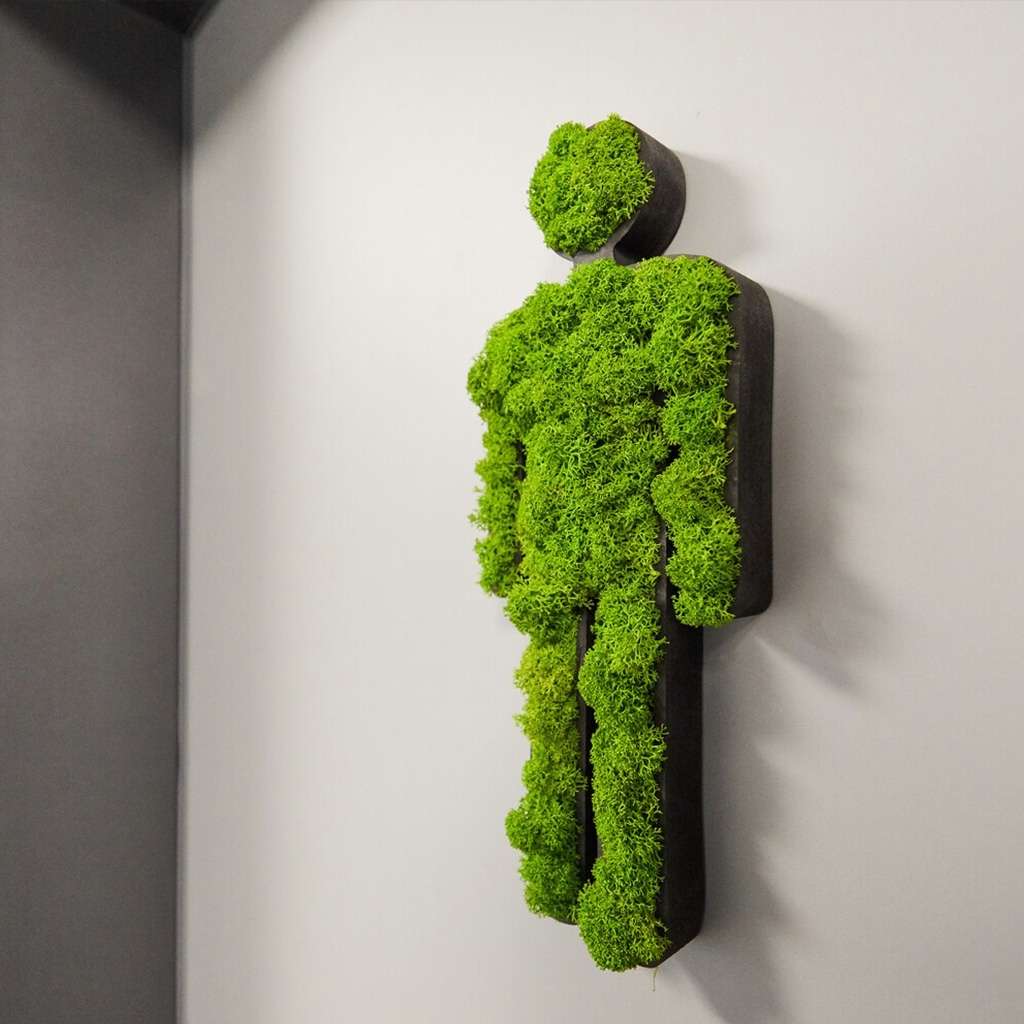 MOOSWERK Moos Türschild - Selbstklebend Für Bad & WC