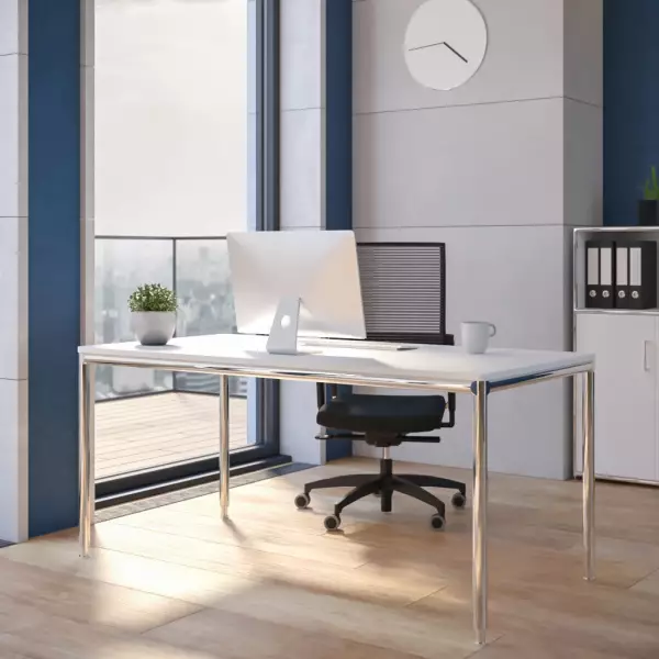 Büro Schreibtische mit 4-Fuß-Gestell