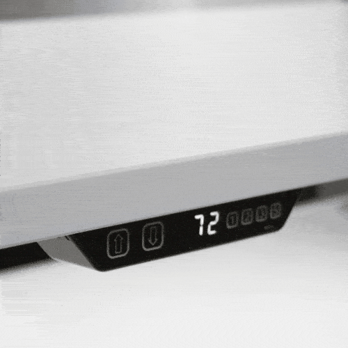 technische Bedienelemente von elektrisch höhenverstellbaren Schreibtischen