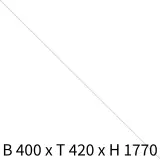 Schließfachschrank Lockers - weiß B400