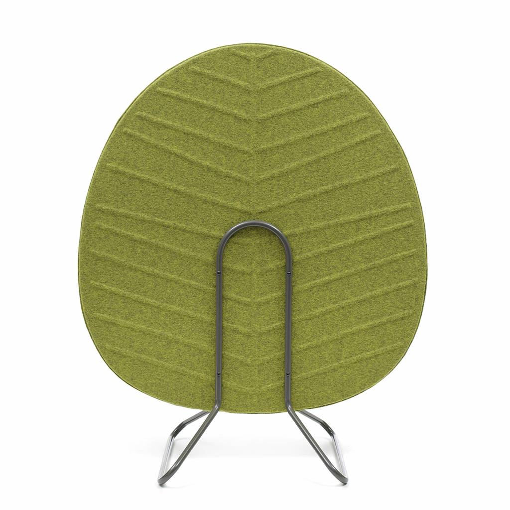 Akustik Raumteiler Stellwand Evergreen, 106 x 138,5 x 60 cm, grün, Stoff / Akustikflies / Holz