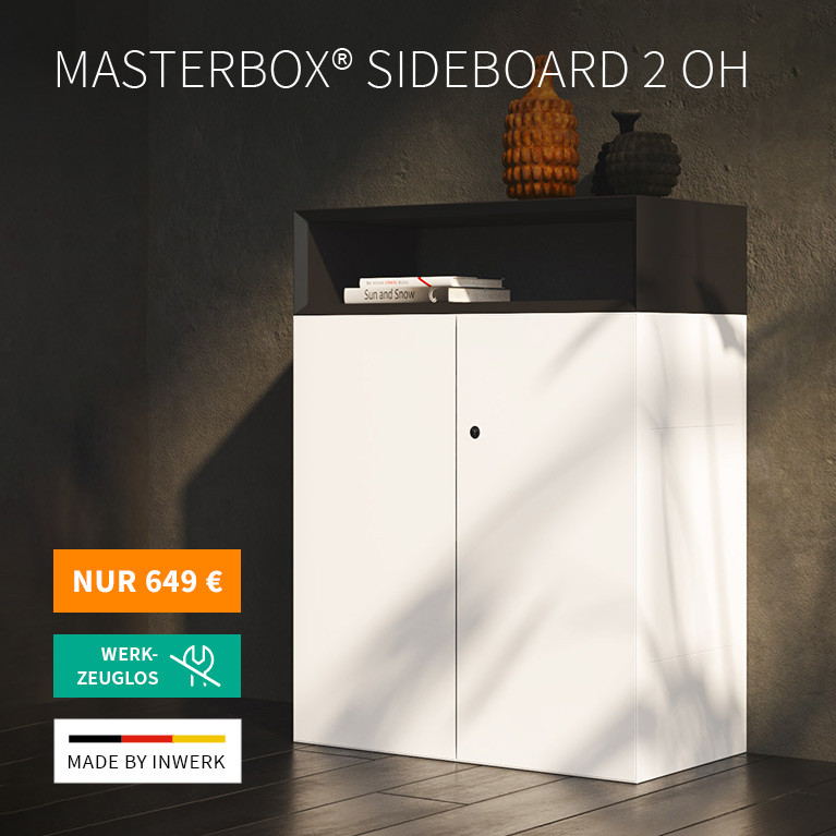 Masterbox® Sideboard 2 OH – Unbegrenzte Gestaltungsmöglichkeiten – jederzeit erweiterbar
