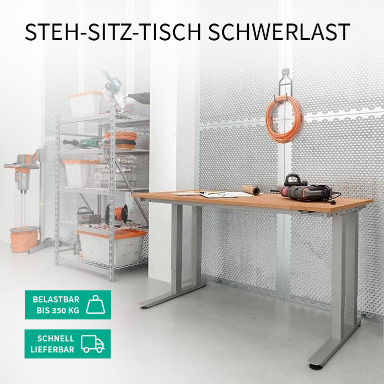 Steh-Sitz-Tisch Schwerlast