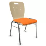 Stapelstuhl New York II gepolstert - orange