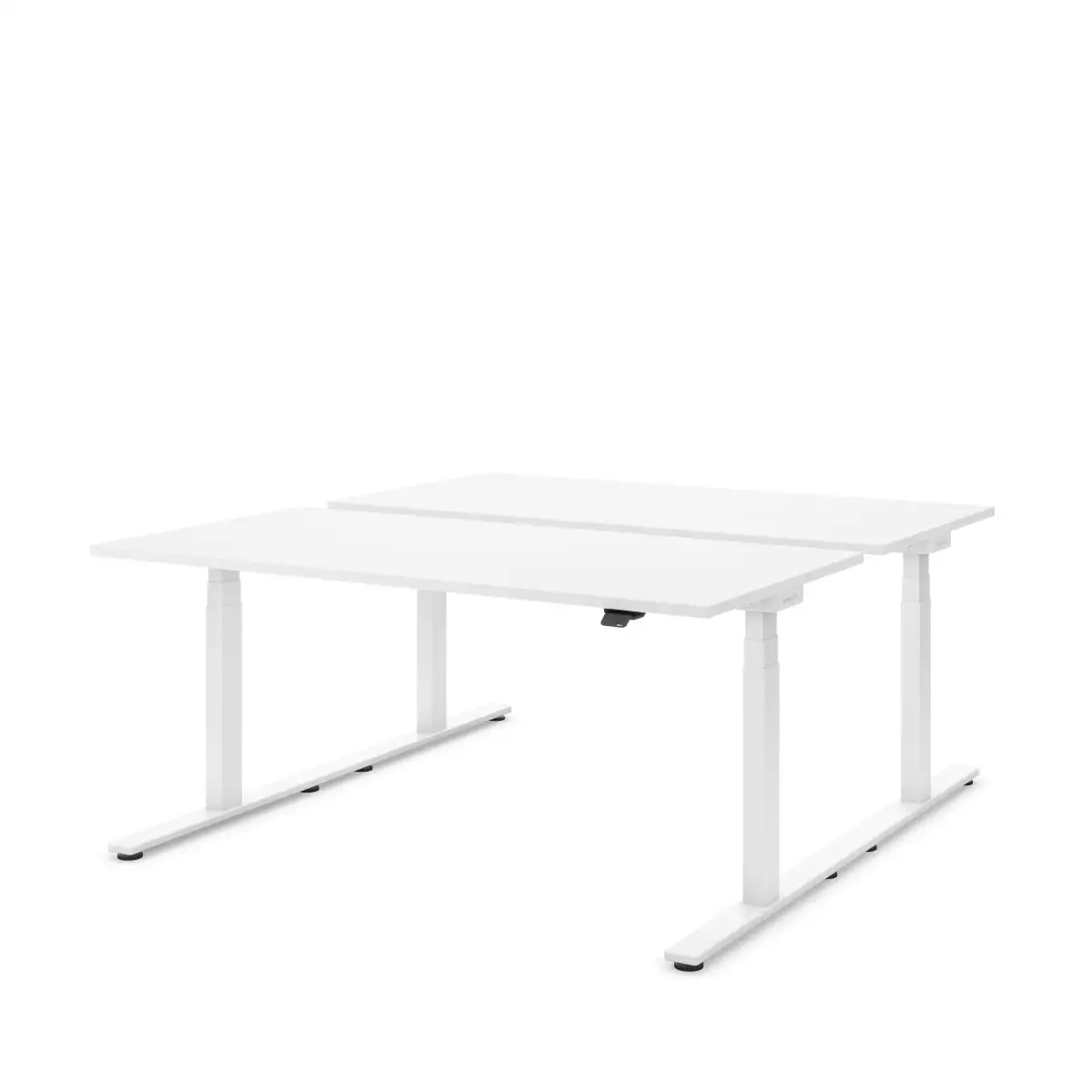 Masterlift® Flex höhenverstellbarer Team-Schreibtisch, weiß