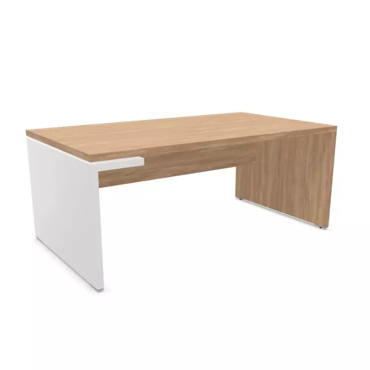 Chef-Schreibtisch Merseburg Braun/Weiss | Holze Dekor | Höhe 740 mm | Breite 1800 mm | Tiefe 1000 mm| Oscar