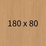 Höhenverstellbarer Schreibtisch Jacksonville - Eiche/silber B180 x T80