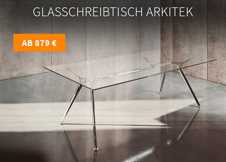 Design Glasschreibtisch Arkitek