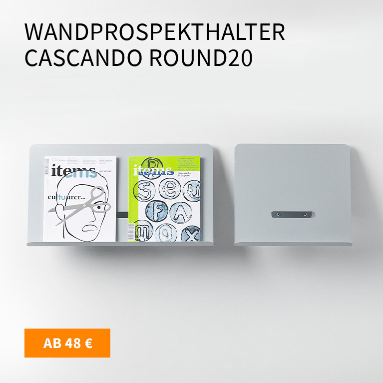 Wandprospekthalter Cascando Round20