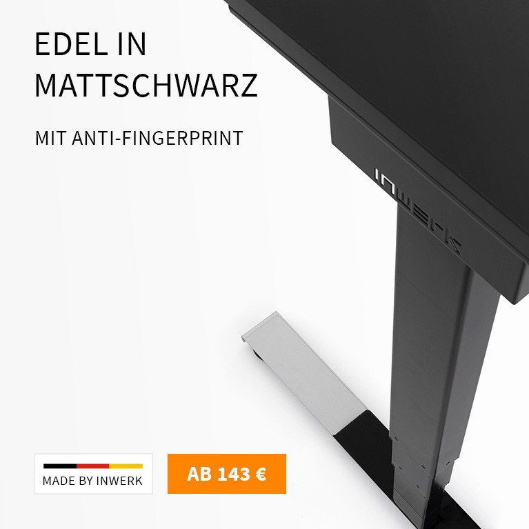 Tischplatte Inwerk Matt Schwarz