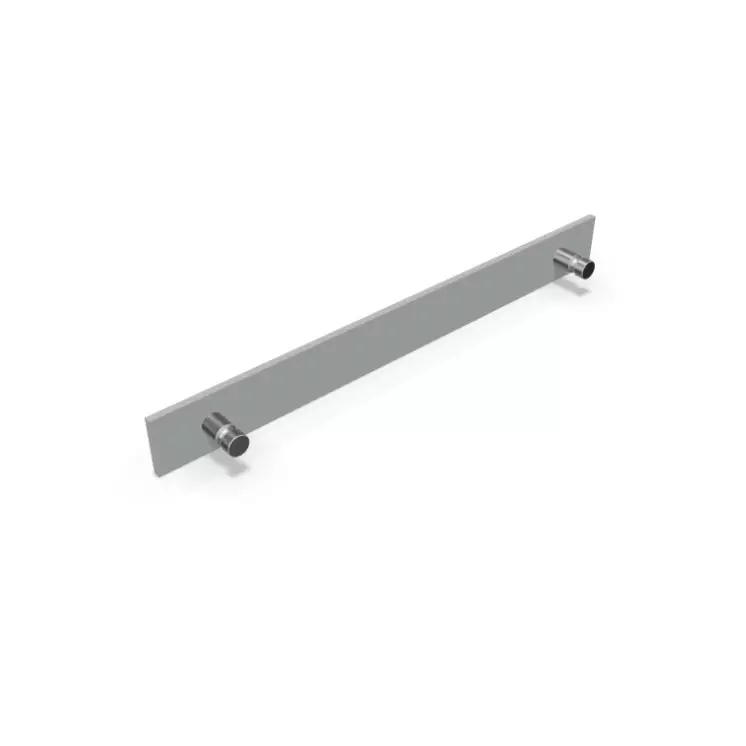 Wandgarderobe Cascando Hangon double Grau | Aluminium | Höhe 80mm | Breite 750 mm | Cascando
