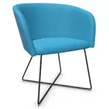 Sessel Nassau mit Kufengestell - türkies