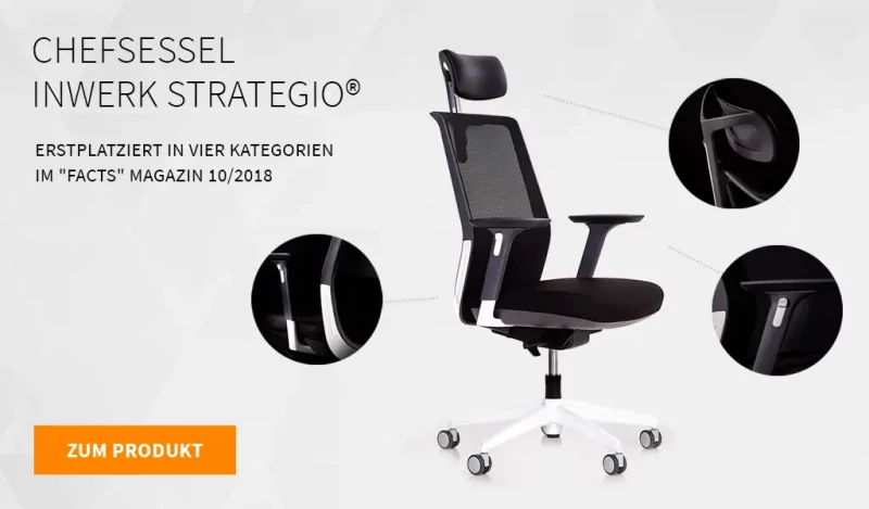 Inwerk Strategio® – Bürostuhl mit Kopfstütze