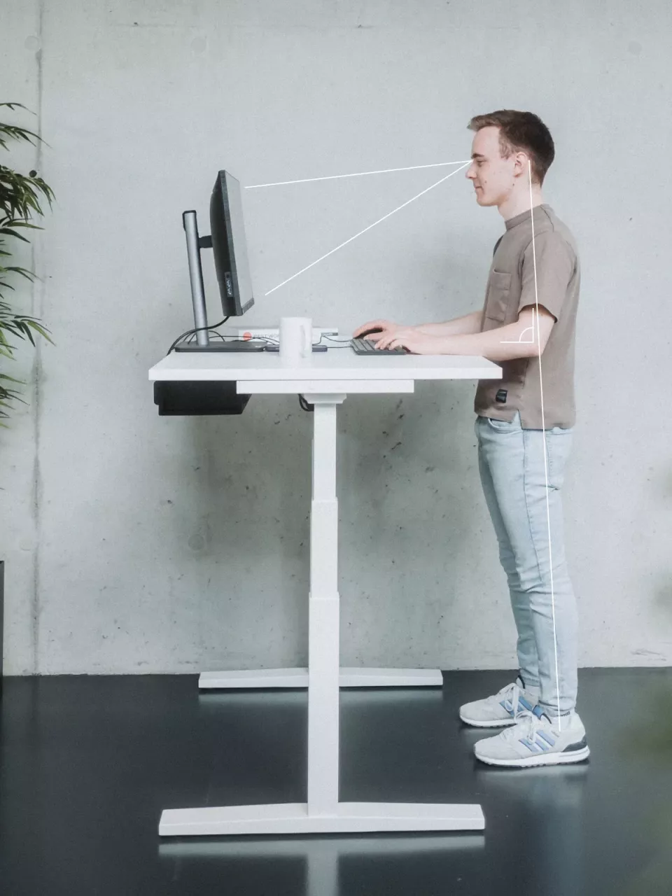 Ergonomischer Schreibtisch