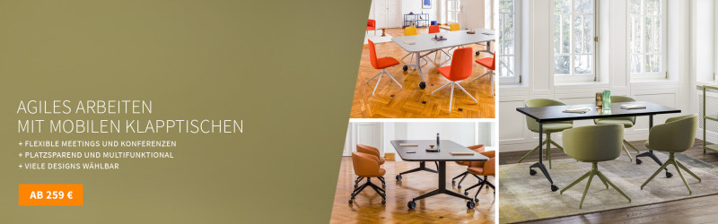 Mobile Klapptische mit Stil