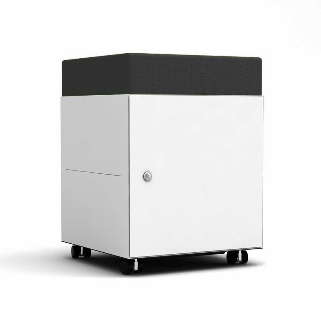Rollcontainer mit Polster Rollcontainer Masterbox® 1 OH mit Polster weiß