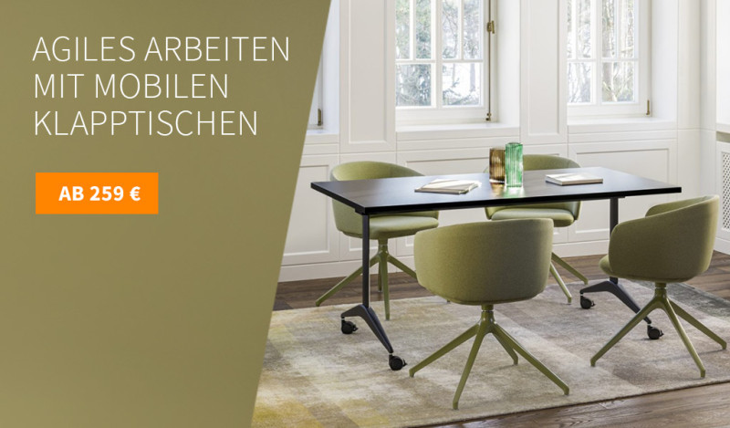 Mobile Klapptische mit Stil