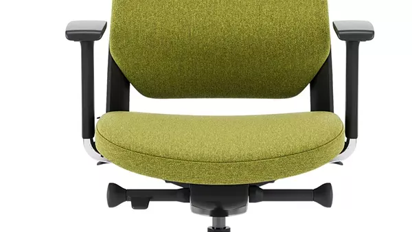 Sitzfläche des Teamo Plush in grün-schwarz