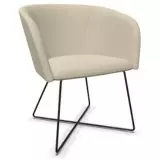 Sessel Nassau mit Kufengestell - beige