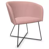 Sessel Nassau mit Kufengestell - rosa