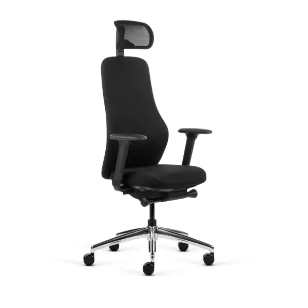 Bürodrehstuhl MasterChair Premium mit Polsterrücken schwarz