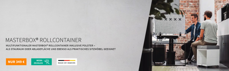Masterbox® Rollcontainer – Multifunktionaler Rollcontainer inklusive Polster