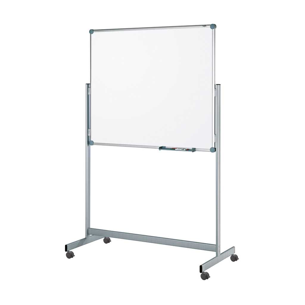 Mobile Whiteboard Tafel Tafel mit Whiteboard Oberfläche. Auf Rollen für mobilen Einsatz. Mit Stiftablage.