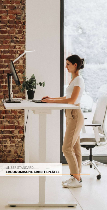 Für uns der Standard - Ergonomische, höheneverstellbare Schreibtische als beste Lösung für Ihr modernes Büro