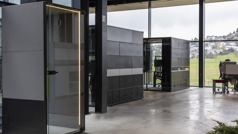 Telefonzelle Phonix® und Raumsystem MasterPod® im Inwerk LAB-3
