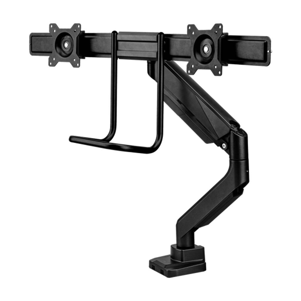 Dual-Monitorarm Fellowes Swing für 2 Monitore • Der Swing Crossbar Monitorarm unterstützt bequem zwei Monitore bis zu 27” • Betrachtungswinkel und ...