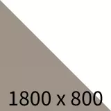 Büro Schreibtisch Blankenese 4-Fuß Quadratrohr - hellgrau/weiß B1800 x T800