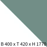 Schließfachschrank Lockers - weiß/minze B400