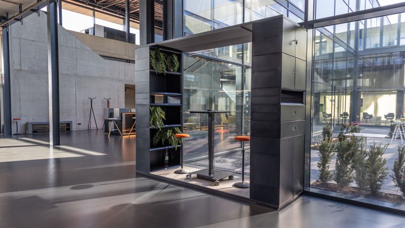 Austellung Biebertal Inwerk LAB-3 mit New Work Raumsystem MasterPod®