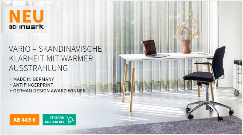 Neu bei Inwerk – Tischserie Vario