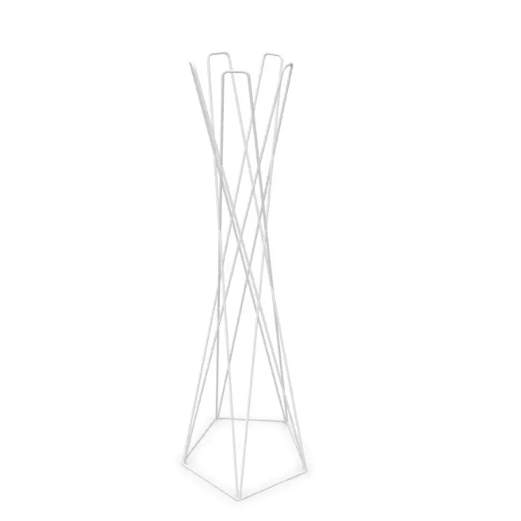 Garderobenständer Cascando Basket Weiss | Edelstahl | Höhe 1690 mm | Breite 540 mm | 5 Kleidungsstücke | Cascando