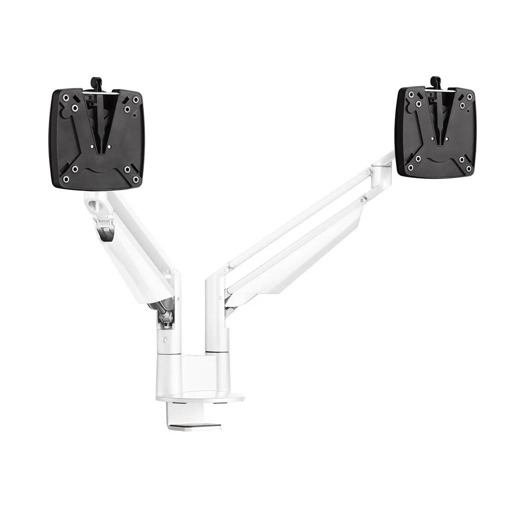 Dual-Monitorarm Novus Clu Duo für 2 Monitore , Weiß
