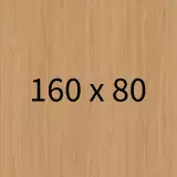 Höhenverstellbarer Schreibtisch Jacksonville - Eiche/silber B160 x T80