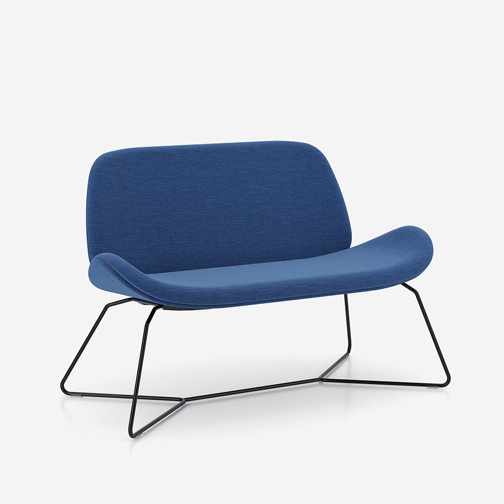 Loungesofa Alva mit X-Fuß-Gestell