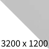 Konferenztisch Ax, zweiteilig Typ A - weiß/aluminium B3200 x T1200