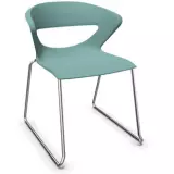 Stapelstuhl Avellino Kufengestell - türkis