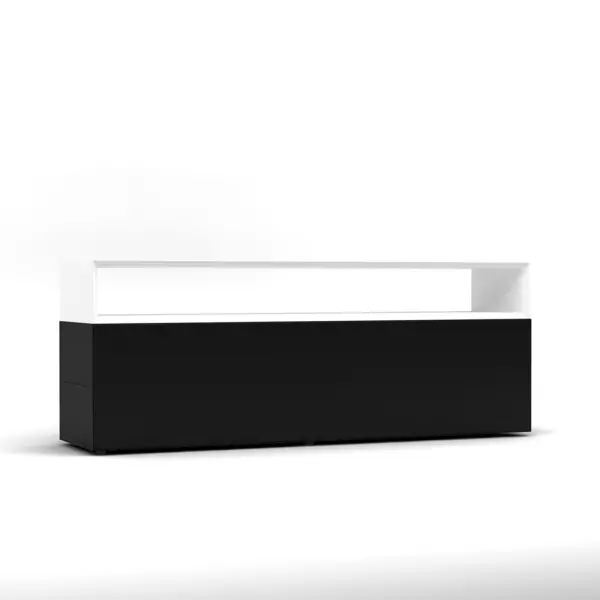 Sideboard Masterbox® B 1600 x H 600 mm 1 OH schwarz-weiß