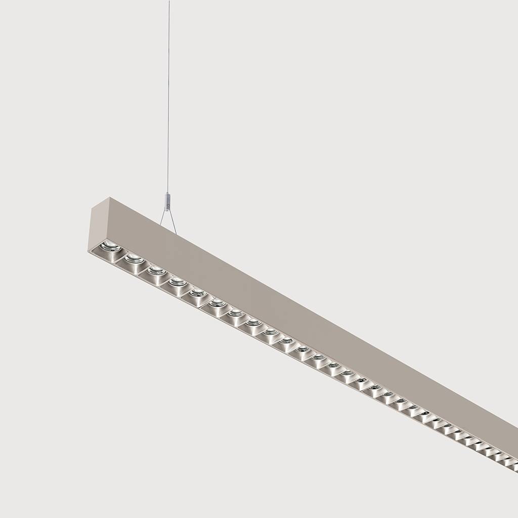 LED Büro Pendelleuchte Lightnet Matric G3 - blendfrei | Dimmbar | Modernes Design | Lightnet | Grau/Kupfer/Schwarz/Silber/Weiß | höhenverstellbar