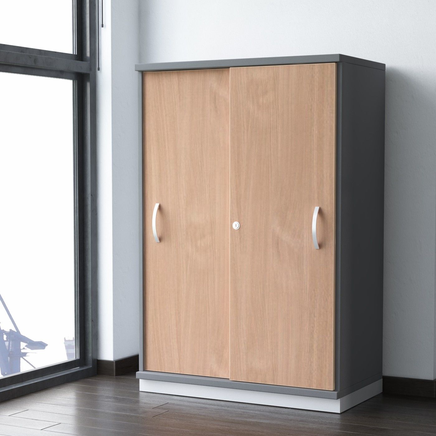 Aktenschrank mit Schiebetüren Geramöbel Pro Inwerk Büromöbel