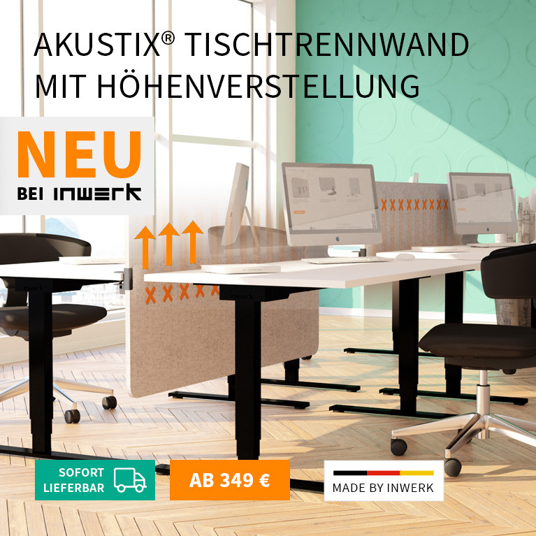 Tischtrennwand Inwerk Akustix®