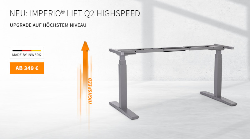 Steh-Sitz-Tischgestell Imperio® Lift Highspeed